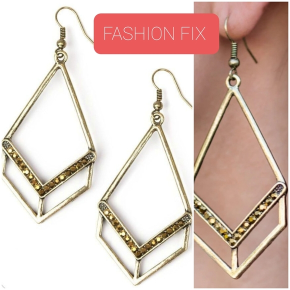 ABSOLUTE ALPHA BRASS EARRINGS